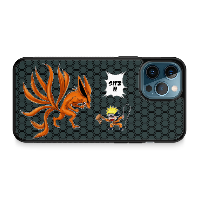 iPhone 12 Pro Max Handyhlle Manga-Parodien Naruto und Kyubi