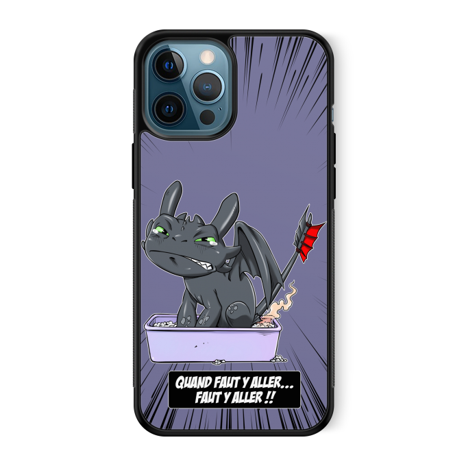 Coque pour téléphone portable iPhone 12 Pro Max Parodies Cinéma Quand faut y aller... Faut y aller !!