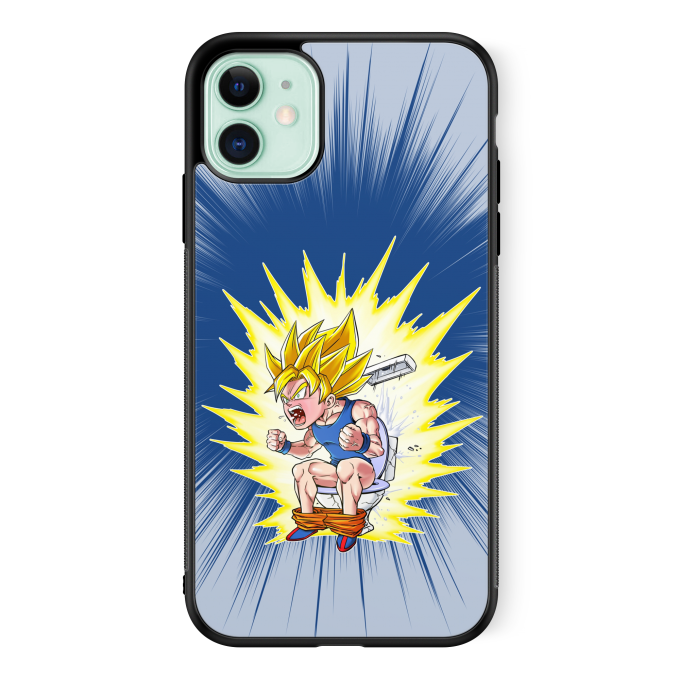 iPhone 11 Smartphone Cover (Nero) - parodia Dragon Ball Super - Son Goku  Super Saiyan - Son Goku Super Saiyan (Cover di alta qualità - stampata in  Francia)
