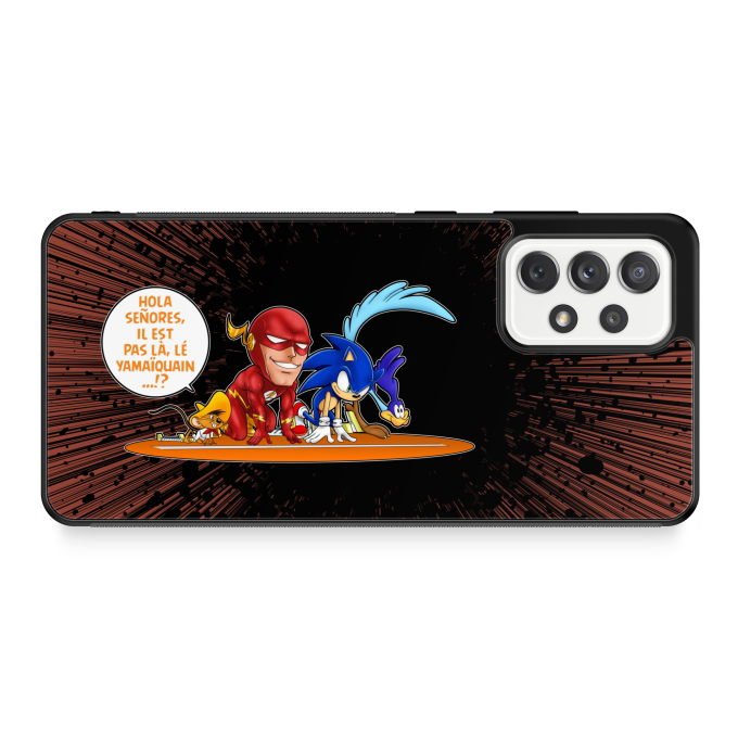 Coque pour téléphone portable Samsung Galaxy A52 Parodies Manga Le 100 M le plus rapide de tous les temps !!