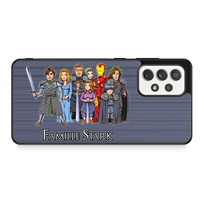 Coque pour téléphone portable Samsung Galaxy A52 Parodies Cinéma La Famille Stark au complet !