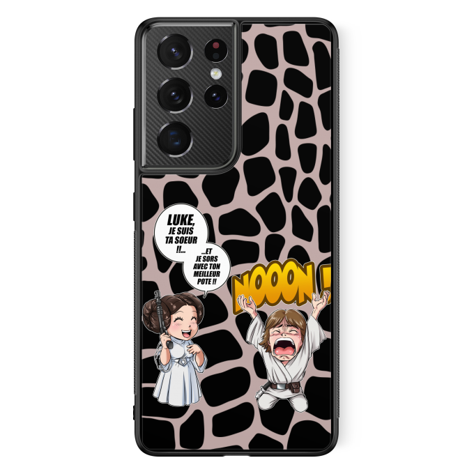 Coque pour téléphone portable Samsung Galaxy S21 Ultra Parodies Cinéma Luke Life Episode II : Une soeur indigne :)