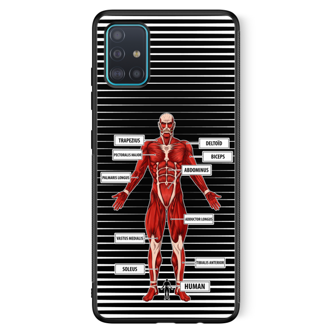 Samsung Galaxy A51 5G Phone Case Manga Parodies The colossal Titan