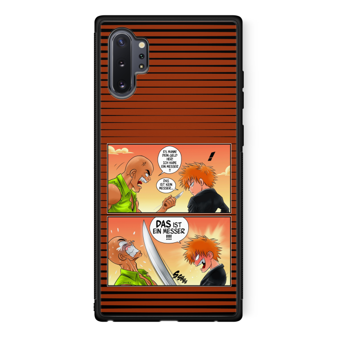 Samsung Galaxy Note 10+ Handyhlle Manga-Parodien Ichigo Kurosaki und Crocodile Dundee
