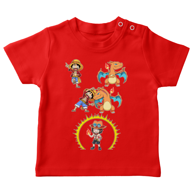 T-shirts bb Parodies Manga FIRE FUSION !!