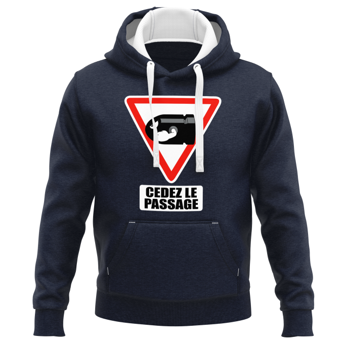 Sweat-shirts à Capuche PREMIUM Parodies Jeux Vidéo Cédez le passage !