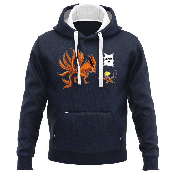 PREMIUM Kapuzenpullover Manga-Parodien Naruto und Kyubi