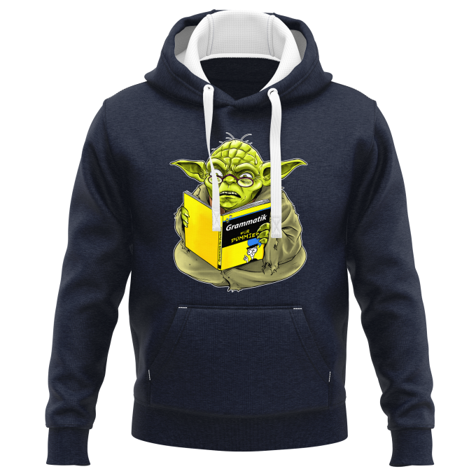 PREMIUM Kapuzenpullover Filmparodien Yoda - Grammatik fr Dummies