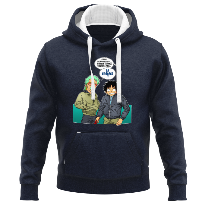 Sweat-shirts à Capuche PREMIUM Parodies Manga La Bagarre !!