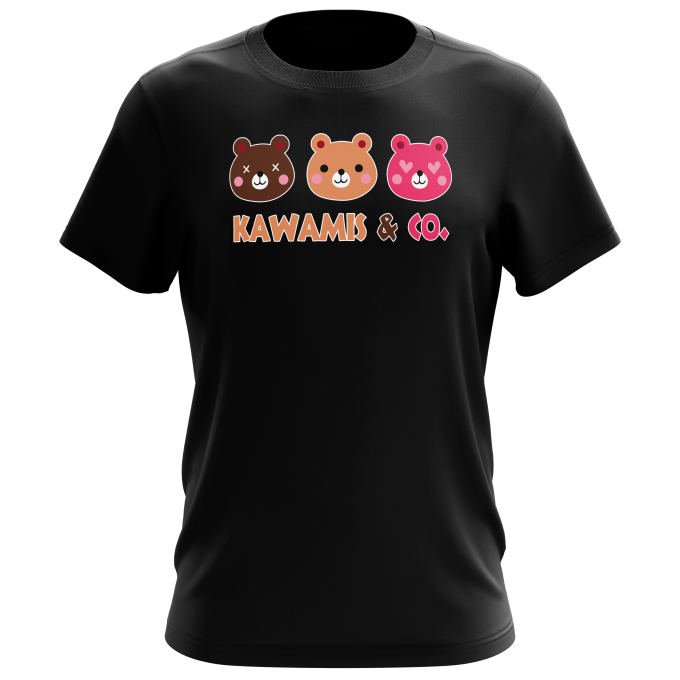 T-shirts Hommes Kawaii Kawamis and Co. Vol.1 (Pinky, Browny et Caramel) !