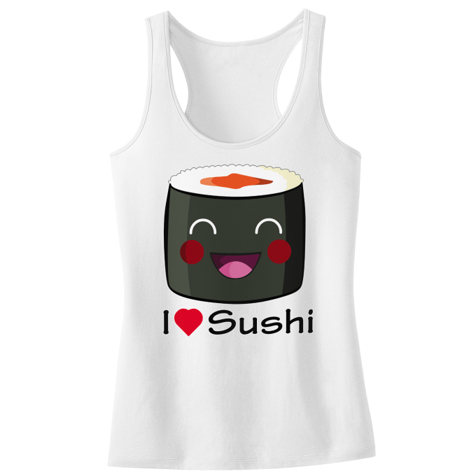 Débardeur Enfant Fille Japon I Love Sushi !
