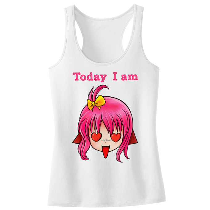 Débardeur Enfant Fille Manga Design Today I am in Love !!