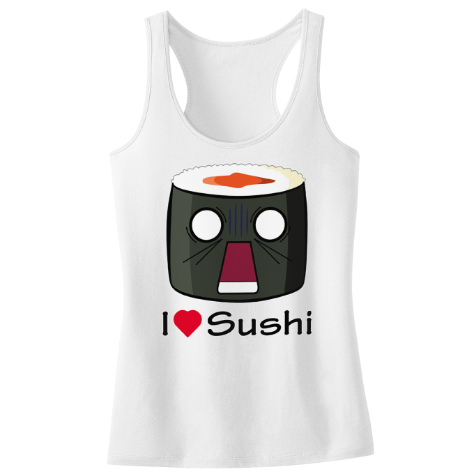 Dbardeur Enfant Fille Japon I Love Sushi ! NOOOO !!