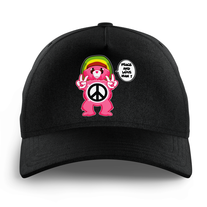 Casquettes Enfants Parodies Manga Peace And Love Man - Reggae Version