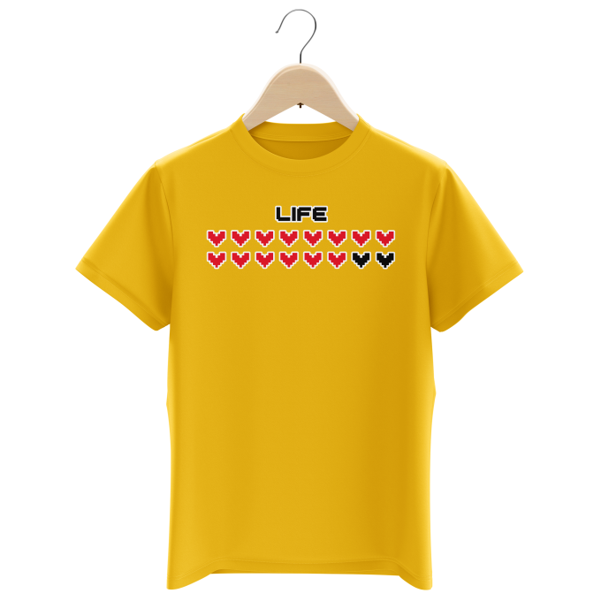 Camisetas Nios Parodias de videojuegos Life Pixel Design