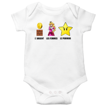 Body bébé manches courtes Parodies Jeux Vidéo