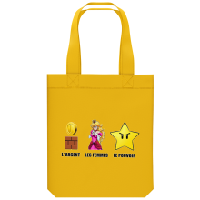 Sac Tote Bag en coton Bio Parodies Jeux Vido