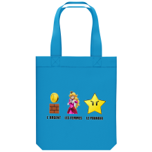 Sac Tote Bag en coton Bio Parodies Jeux Vido