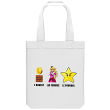 Sac Tote Bag en coton Bio Parodies Jeux Vido