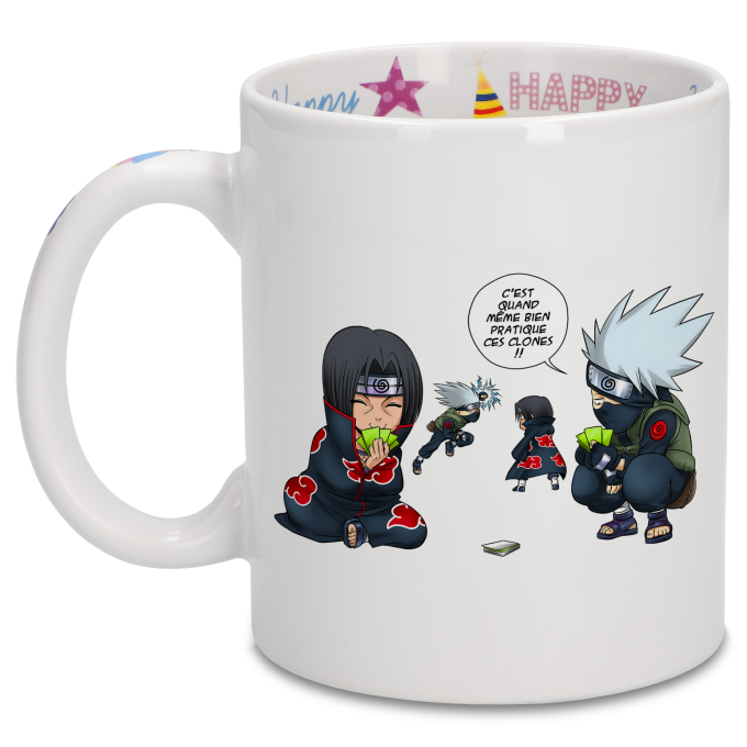 Mugs Anniversaire Parodies Manga Combat de Ninjas !