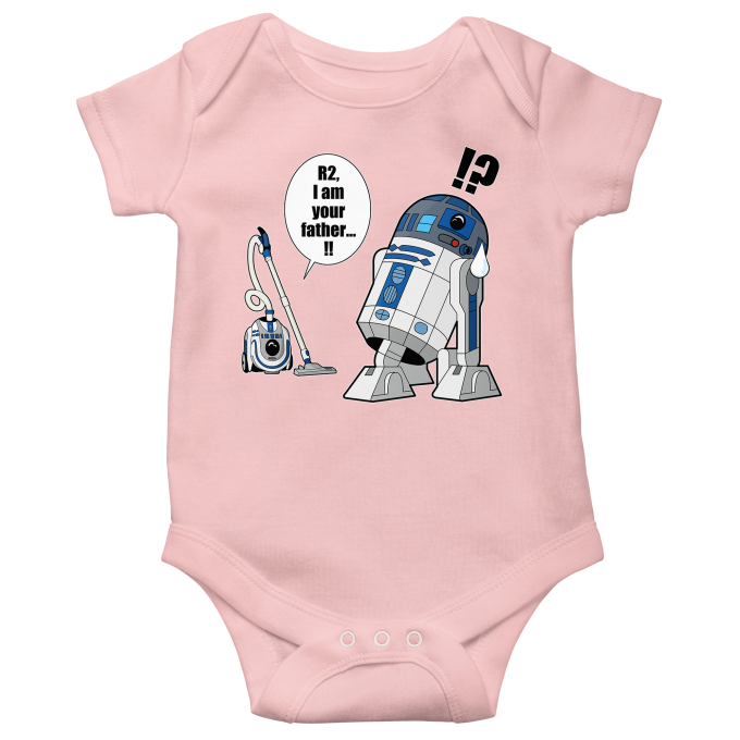 Body bébé manches courtes (Filles) Parodie Star Wars - R2-D2