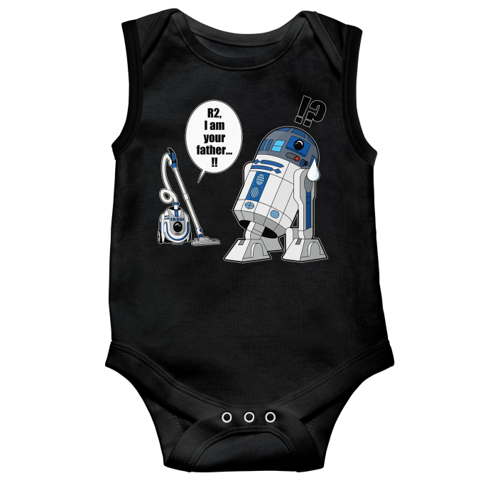 Body bébé sans manches Parodies Cinéma R2... Je suis ton père ! (en VO remasterisée !)