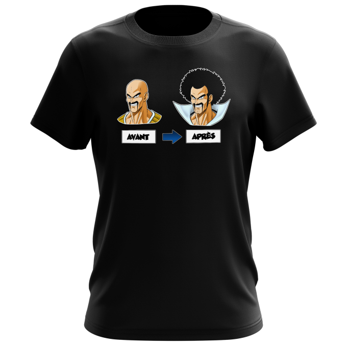 T-shirts Hommes Parodies Manga Avant - Après