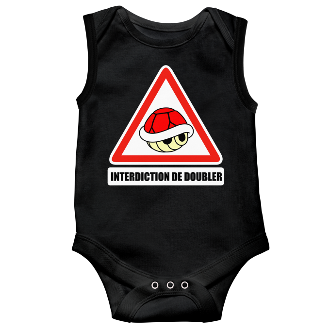 Body bébé sans manches Parodies Jeux Vidéo Interdiction de doubler !