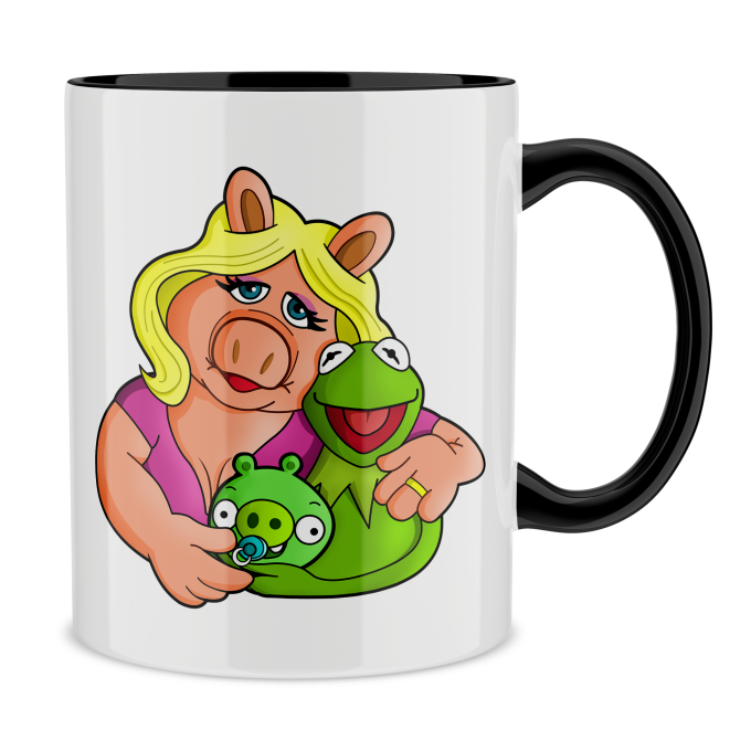 Tazze Mug Videogiochi Parodie Angry Birds, Kermit e Peggy