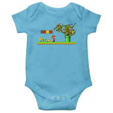 Kurzrmeliger Baby-Bodysuit (Jungen) Videospiel-Parodien