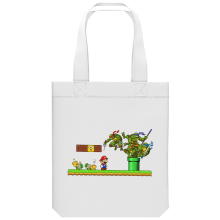 Organic Cotton Tote Bag Video Games Parodies