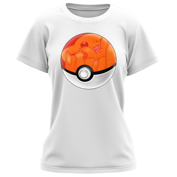 Pokemon Pokeball Icon Girls T-Shirt - RED