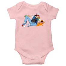 Short-sleeved baby bodysuit (Girls) Video Games Parodies