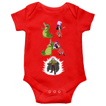 Korte mouwen Babyromper Manga-parodien