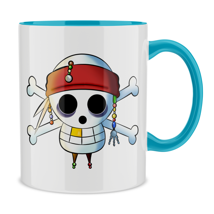 One Piece Parodic Mug with Black handle and Black interior - Luffy and Jack  Sparrow (Funny One Piece Parody - High Quality Mug - Ref : 512)