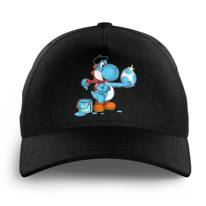 Casquettes Enfants Parodies Jeux Vidéo Peinture fraîche... (Version bleue claire)