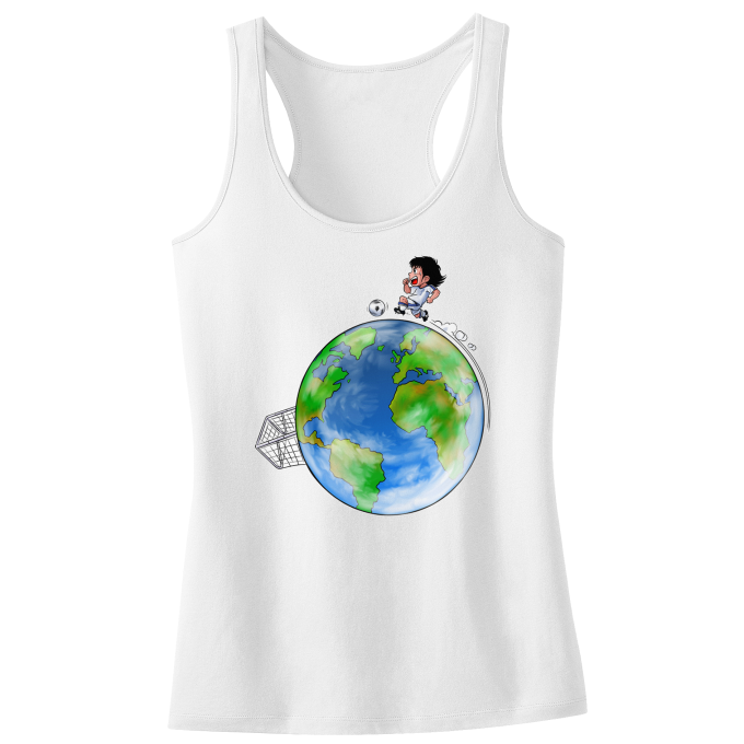 Débardeur Enfant Fille Parodies Manga Le plus grand terrain de foot du Monde :) (Version collector)