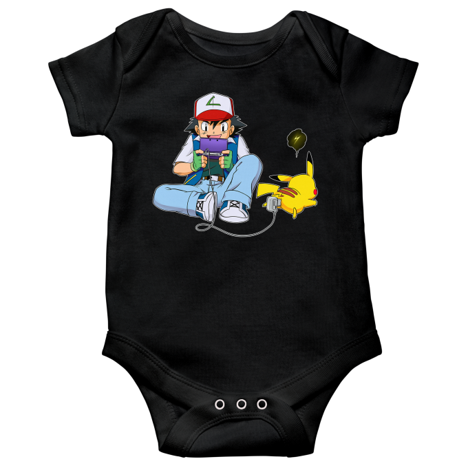 Body bébé manches courtes Parodies Jeux Vidéo Batterie de secours :)