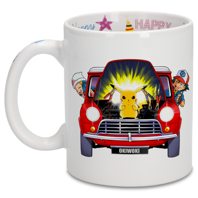 Taza Pokemon Ash Hat Pikachu