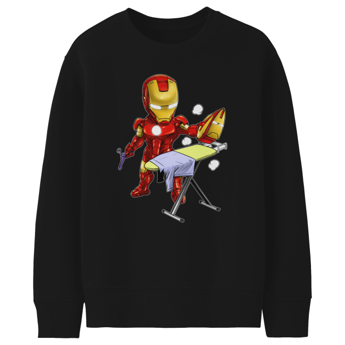 Iron Man Parody Black Kids Sweater - Tony Stark and Iron Man (Funny Iron Man  Parody - High Quality Pullover - Size 630 - Ref : 630)