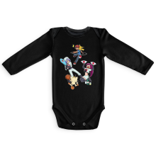 Long sleeve Baby Bodysuits Video Games Parodies