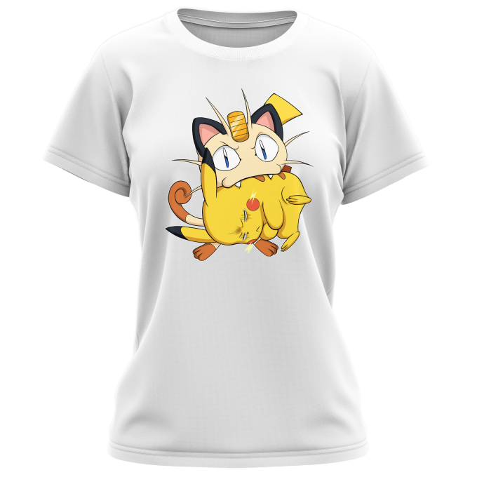 Pokémon Parody White Women's T-shirt - Pikachu and Meowth (Funny Pokémon  Parody - High Quality T-shirt - Size 659 - Ref : 659)