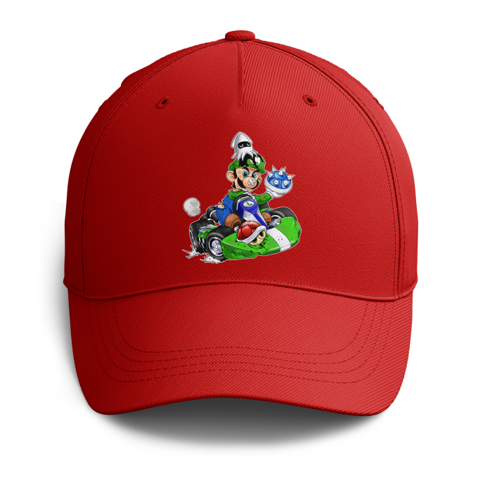 Cappello Nero parodia Mario Kart - Luigi (Cappello di qualità premium -  Stampata in Francia - 670 - Rif : 670)