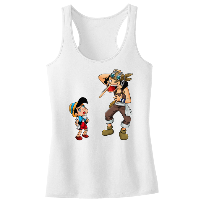 Canotte per bambine e ragazze Parodie di Manga Usop e Pinocchio