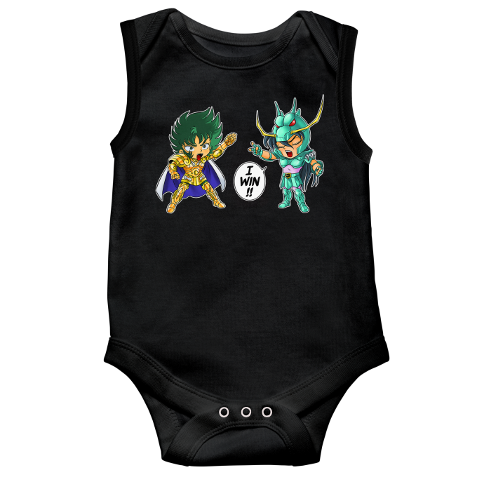 Body bimbo senza maniche Parodie di Manga Sirio il Dragone e Shura il Capricorn