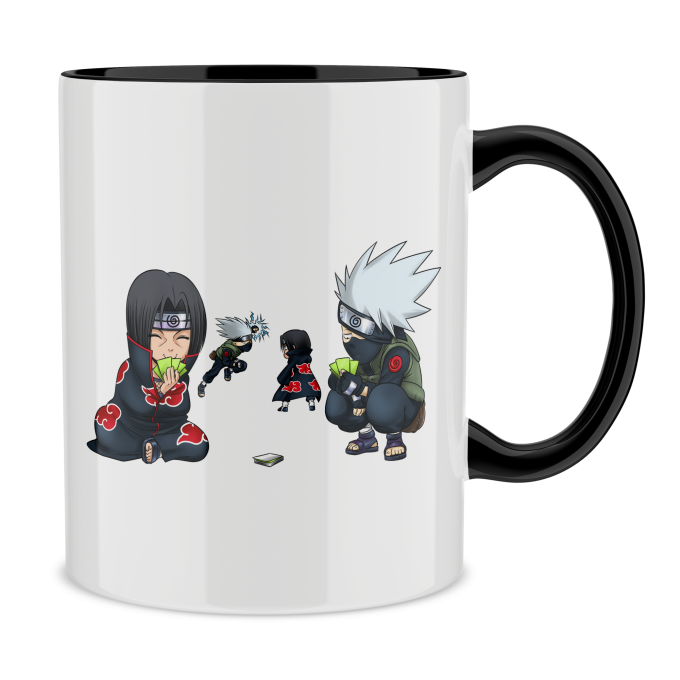Naruto Parodic Mug with handle and interior - Kakashi and Itachi (Funny  Naruto Parody - High Quality Mug - Ref : 684)