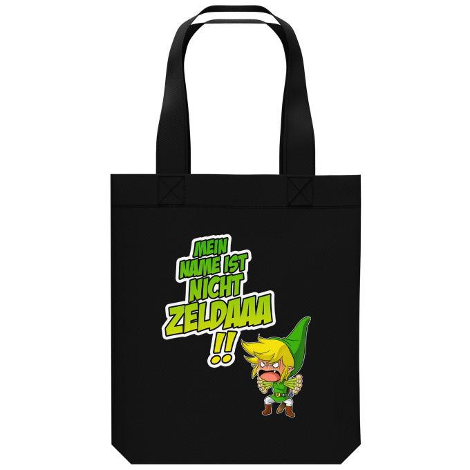 Shopper (Tote Bag) aus Bio-Baumwolle Videospiel-Parodien Link