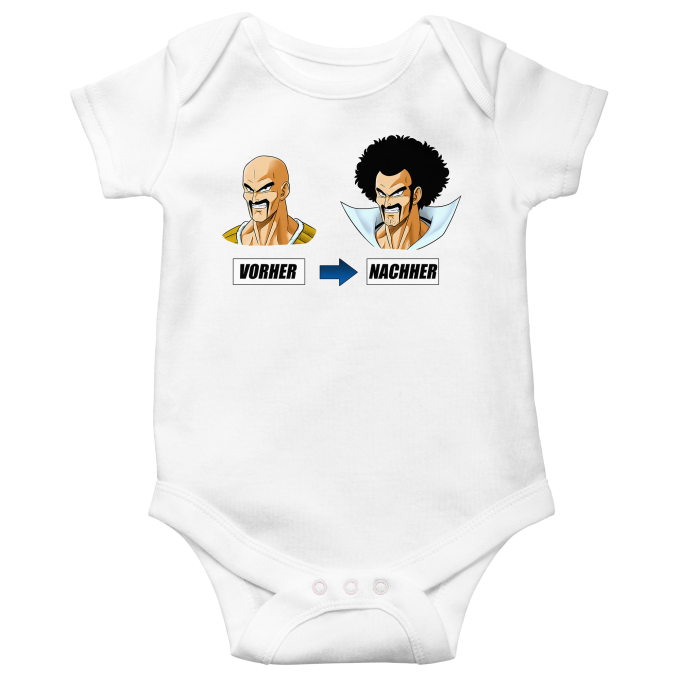 kurzrmelige Baby Strampler Manga-Parodien Nappa und Mr Satan