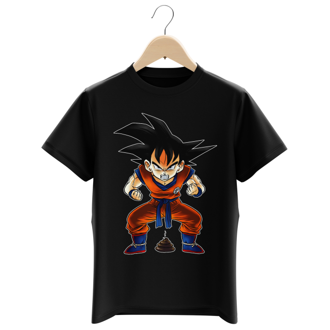 consumirse Maniobra reflejar Camiseta de manga corta para Niños - parodia de Dragon Ball Z -DBZ - Son  Gokū y (T-shirt de alta calidad en la talla 71 - impresa en Francia - Réf :  71)