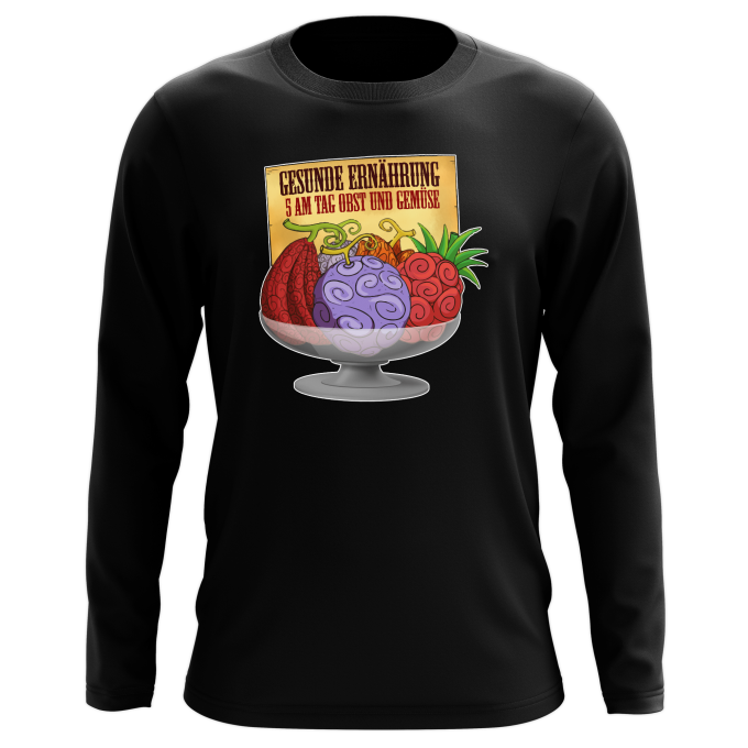Langarm T-shirts Manga-Parodien Teufelsfrucht - Gum-Gum-Frucht
